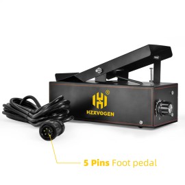 HZXVOGEN 5-Pin 1k Foot Pedal for AC DC TIG Welder HVT250PACDC ,10-200Amp