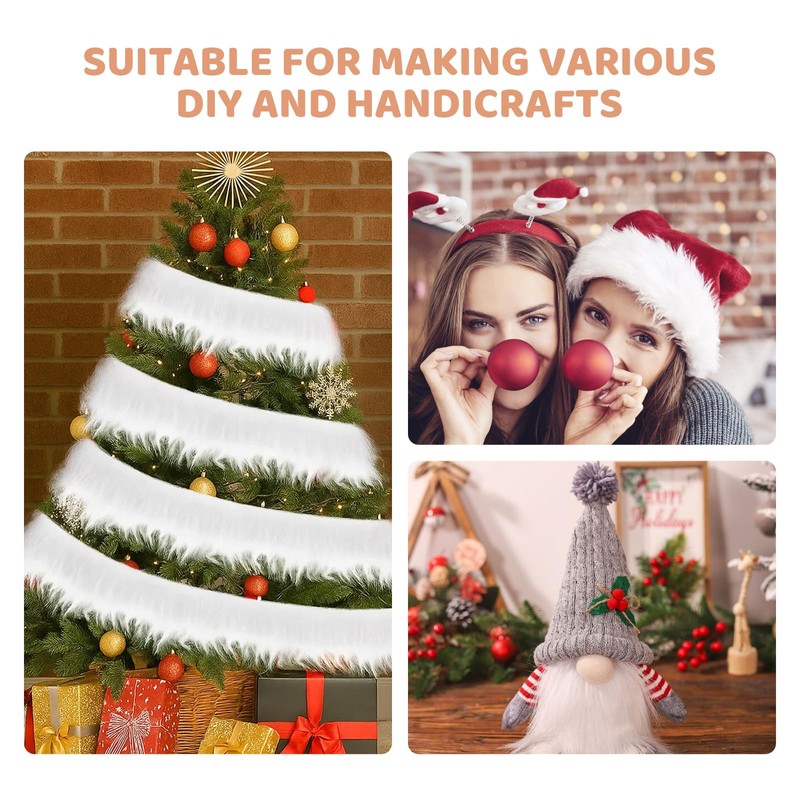 Pack of 3 Faux Fur for Crafts, 5 x 150