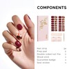 Semi Cured Gel Nail Strips - NAILOG 34 Pcs Gel