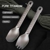 Titanium Spoon Camping Fork Camping Utensils Camping Spork with Non-Slip