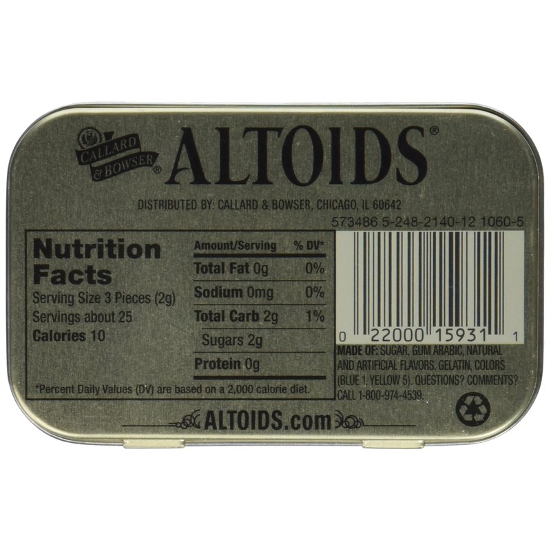 Altoids Curiously Strong Mints - Spearmint 1.76 oz (Pack of