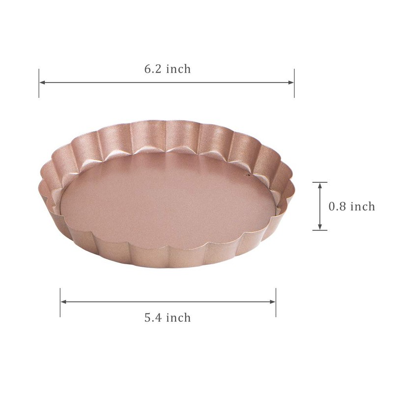 webake Mini Tart Tins Loose Bottom Quiche Tins with Loose