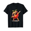 Dab Peach Dancing Dabbing Peach Fruit T-Shirt, black