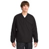SPORT-TEK Unisex V-Neck Raglan Wind Shirt | Lightweight Windbreaker Jacket