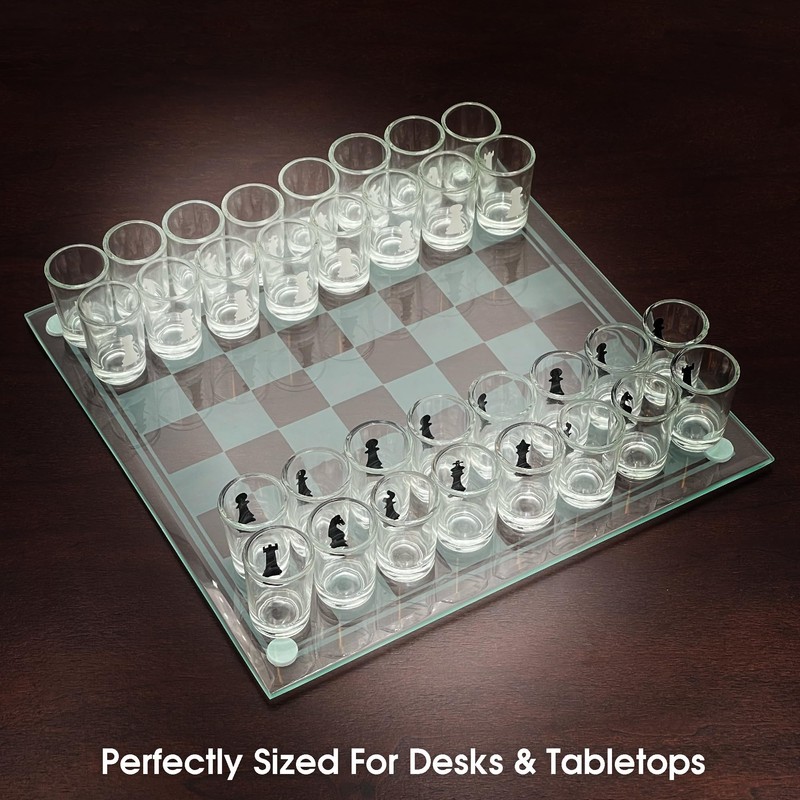 Drinking Shot Glass Chess Set