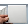 Creative Hobbies 12 Pack of Glossy White Glazed Ceramic Tiles