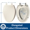 Bemis Aurora Slow Close Toilet Seat, Easy Clean Hinges and
