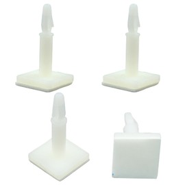 Unlorspy 25 Pcs White Sticky PCB Spacers,Nylon Plastic Adhesive Standoffs 15.7mm/0.62" Supporting Height Adhesive Insulated Standoffs for 3mm Hole Circuit Board Fixed