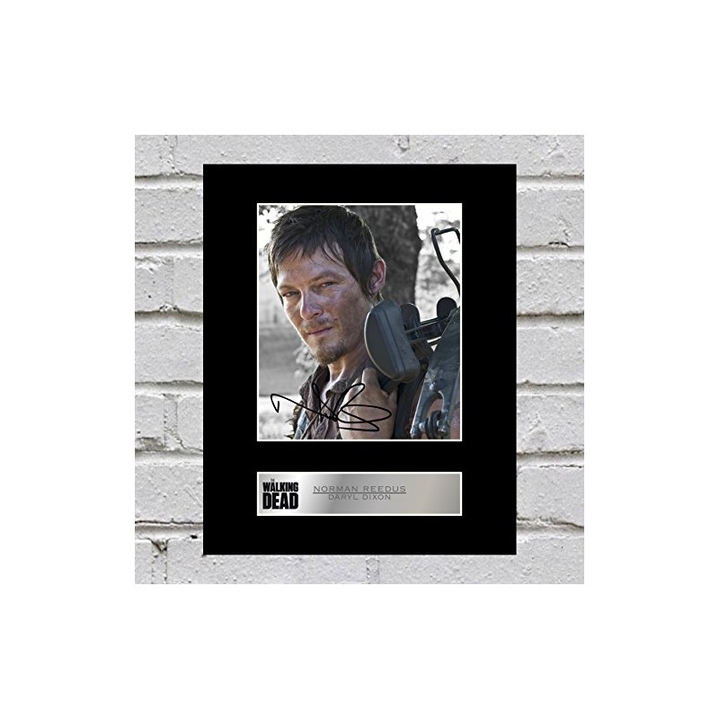 Norman Reedus Daryl Dixon Signed Mounted Photo Display The Walking