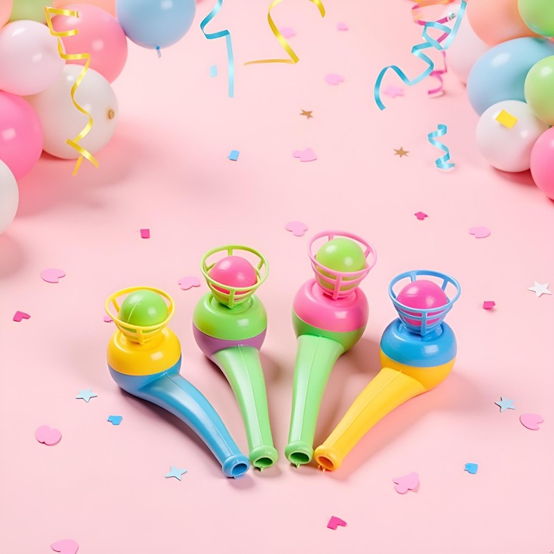 Mozff 4Pcs Ball Blowing Floating Blow Pipe Balls, Floating Ball
