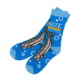 Little Blue House Men's Crew Casual Sock, Size Matters, One