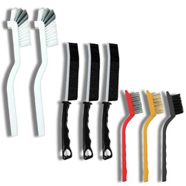 Betanull Cleaning Brush Set, Multi Purpose Gap Brush for Kitchen,Bathroom,Car, Grout, Window Tracks,Bathtub,Vehicle,Faucets,Bowl,Teapot,Cup, Home Essentials Scrub Cleaning Tools,Hard Crevice Cleaning | Betanull