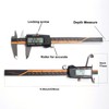 Auto-Off Inch/Millimeter/Fraction 6 inch Digital caliper Measuring Tool Micrometer Stainless