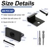 Hidden Fastener for Composite Deck, 400PCS Hidden Deck Fasteners &