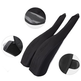 Artificial Leather Flame Rear Trike Fender Bra Set For Harley Trike 2009-2024 Tri Glide Ultra Classic FLHTCUTG, 2010-2011 Street Glide Trike FLHXXX black