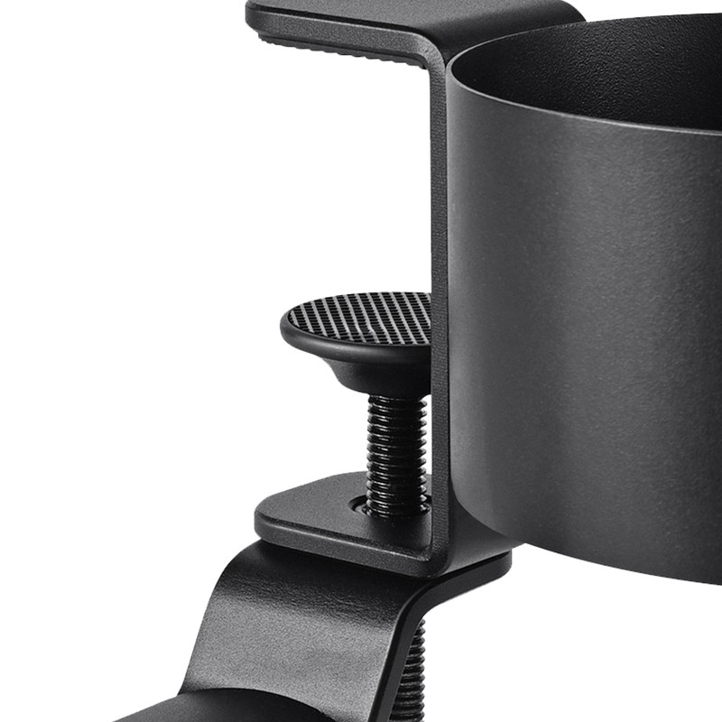Under Desk Headphones Stand 360 Degrees Rotation Desktop Water Cup