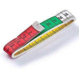 Prym Tape Measure Colour 150 cm / 60 in/60 Inch 282 122, Yellow, Coloured Decimeter Zones