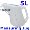 5 Litre Tapered Measuring Jug Easy Pouring Jug with Measurements