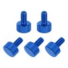 sourcing map 5 Pcs M6x12mm Flat Head Knurled Thumb Screws,