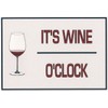 Funny Refrigerator Magnet. "It's Wine O'Clock". 2 sizes. This flexible