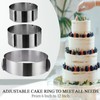 CALIFORNIA CADE ELECTRONIC Cake Mold-Cake Ring-Adjustable Round Stainless Steel 6