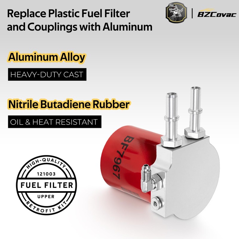 121003 Upper Fuel Filter Conversion Kit for Ford Powerstroke 2011-2024