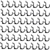 Kichvoe 100PCS J Shape Pegboard Hooks Plastic Display Hooks for