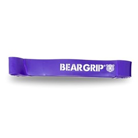 BEAR GRIP - Pull Up Assist Bands | Heavy Duty Resistance Bands for Assisted Pull Ups, Yoga, Stretch Mobility, Crossfit, Strength Training (Purple (35-85 LBS))