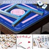 2F22E Mahjong Mat, Noise Reduction Non-Slip Mahjong Mat for Table,