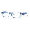 Fancy Narrow Rectangle Spring Hinge Light Weight Plastic Reading Glasses