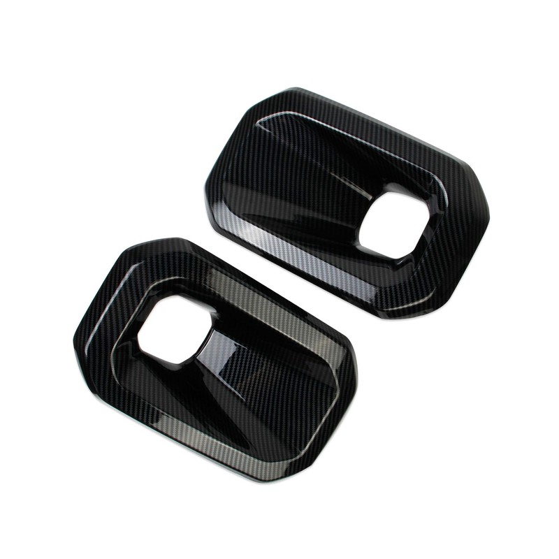 crosselec Carbon Fiber Style Front Fog Lamp Trim Light Cover