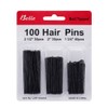 Lucifi U-pin U-pin large, medium, small, 3-piece set, 100 pieces, bun bobby pin setting pin, 100 pieces, black / 루시피 U핀 유핀 대 중 소 3종 세트 100개입 올림머리 실핀 셋팅핀, 100개, 블랙