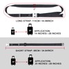 Vividwise Luggage Straps, Stretchable Luggage Connector Straps for Suitcases, Metal
