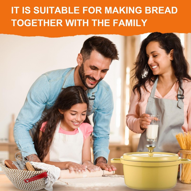 Honeydak 7 Pack Sourdough Bread Baking Supplies Kit Includes Dutch