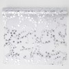 Table Runner Christmas Stars Table Runner Transparent Silver 28 cm