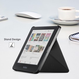 Forefront Cases Case for Kobo Clara Colour/Clara BW - Protective Kobo Clara Colour/Clara BW Case Stand - Black - Thin & Lightweight, Smart Auto Sleep/Wake, Protective Case, Bag