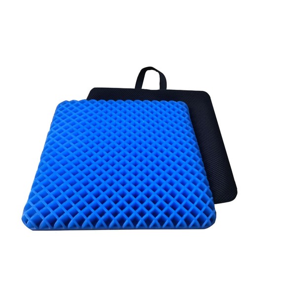 FOMI Premium Firm All Gel Orthopedic Seat Cushion Pad (15" x 15") for Car, Office Chair, Wheelchair, or Home. Pressure Sore Relief. Ultimate Gel Comfort, Prevents Sweaty Bottom, Durable, Portable