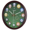 OSTAR Big Large Pool Ball Wall Clock, Battery Operated, Cue