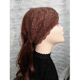 Lace Headbands for Women, Hair Accessories,Mantillas Headband for Womens (Brown, One Size)