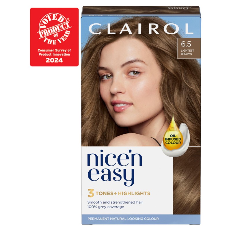 Clairol Nice'n Easy Crème, Natural Looking Oil Infused Permanent Hair