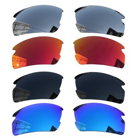 Acefrog 4 Paar polarisierte Ersatzgläser für Oakley Flak 2.0 OO9295 Sonnenbrille, perfekte Passform, bruchsicher,kratzfest, Value Pack
