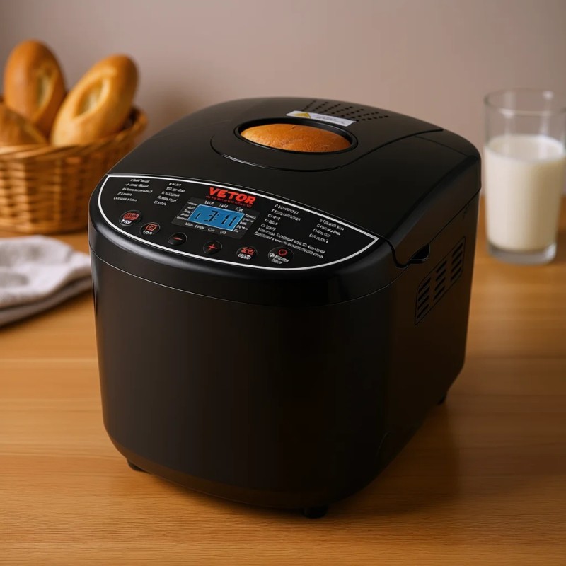2 Lb Automatic Bread Maker Plastic Nonstick Dough Maker With