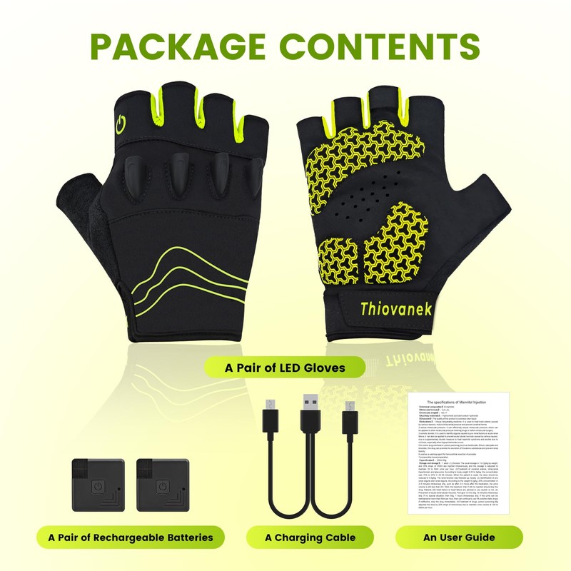 Thiovanek Men's Cycling Gloves Gift (Large)