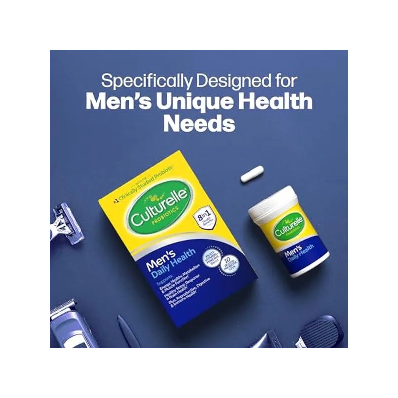 Culturelle Probiótico Y Multivitamínico 8 En 1 Hombres