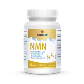 Maplelife MapleLife Nutrition? - NMN Vegan Capsules 250 mg - Boosts NAD+ Levels - Supports Cellular & Energy Metabolism - Promotes General Health - Supports Tissue Formation - 60 Vegetable Capsules