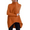 ANRABESS Women's Long Sleeve Turtle Neck Knitted Oversized Pullover Sweater