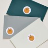 24 x 40mm Round 'Orange Space Hopper' Stickers (SK00072146)