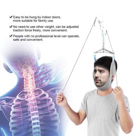 Cervical Traction Fixation Einstellbare Nackenstütze Unterstützung Verstellbare Halskrause Zervikale Traktionsfixierung Zahnhals Korrektur Stretcher Schmerzlinderung