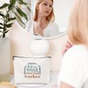 NGZS Social Worker Gifts Inspirational Social Worker Makeup Bag Social