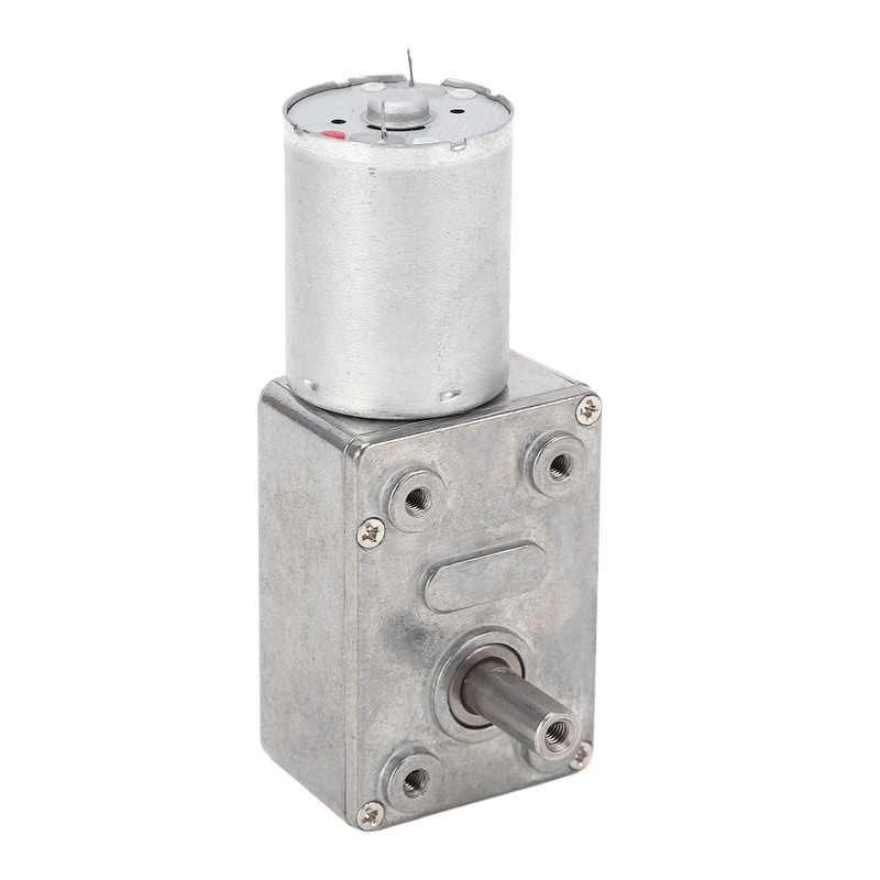 Worm Gear Motor High Torsion 12mm Single Shaft Self Locking